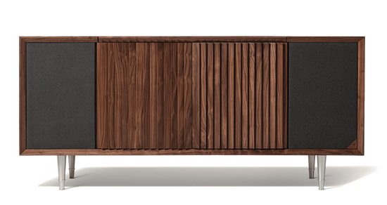 Record console cabinet. The Wrensilva M1 is a luxury record player cabinet that works with Sonos® and is a hi fi sound system. Storage for 150 albums, the M1 is vintage inspired, but newly reimagined and designed for how we listen to music today.