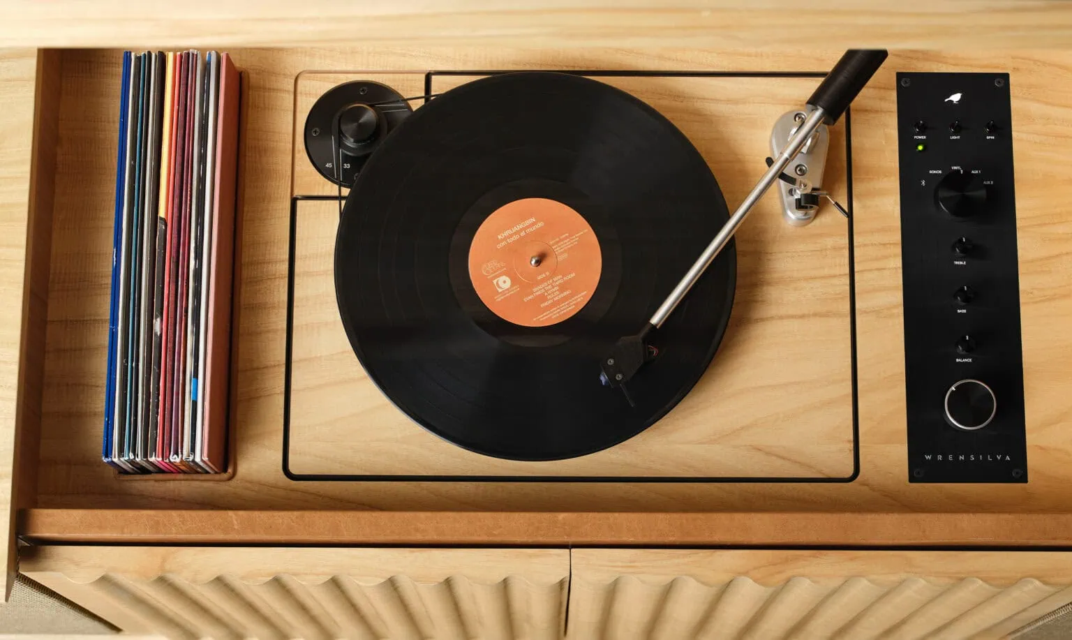 Built in shops record player